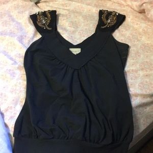 Karen Millen beaded tank sz 4